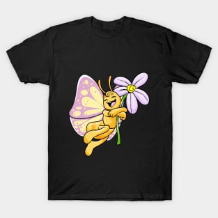 Butterfly with Flower T-Shirt